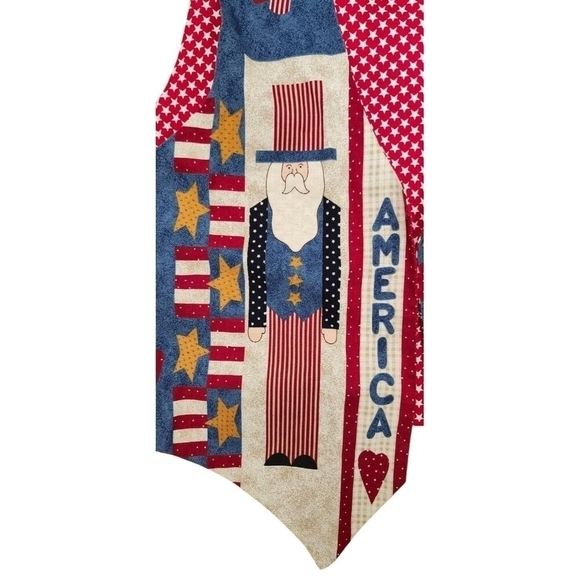 Vintage Americana Usa handmade Patriotic Hippie Boho Vest - Picture 5 of 10